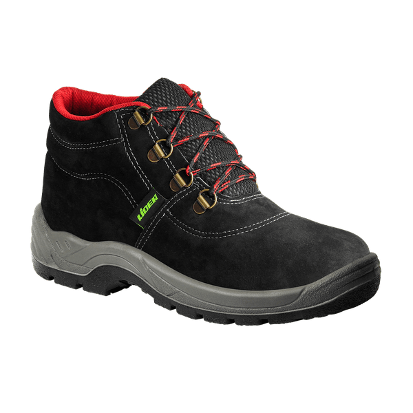 Bota Nobuck Preta Bidensidade Bico Pvc Ca15080