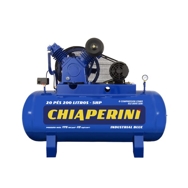 Compressor Cj 20 Pes 200l Trifasico 5hp L Blue