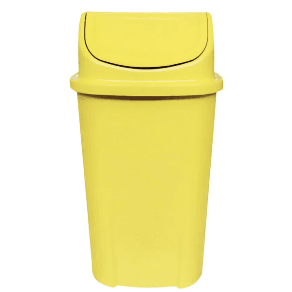 Lixeira Basculante 60L Amarelo