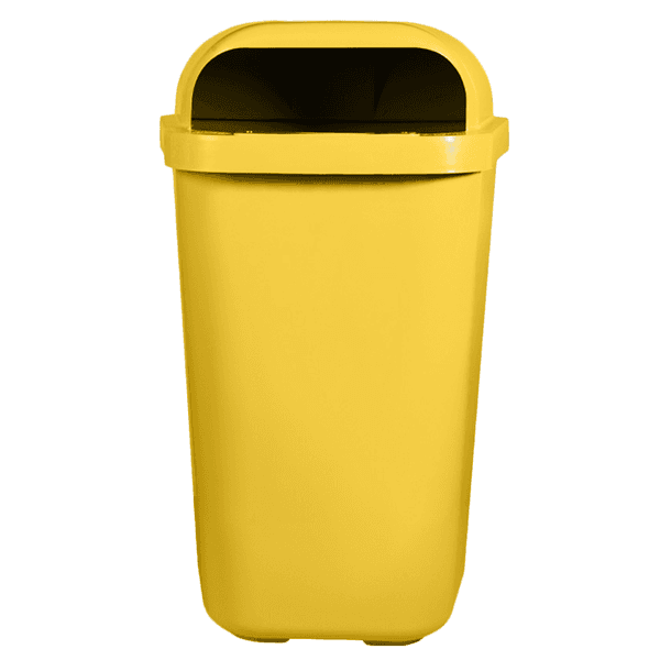 Lixeira Papeleira 50L Amarelo