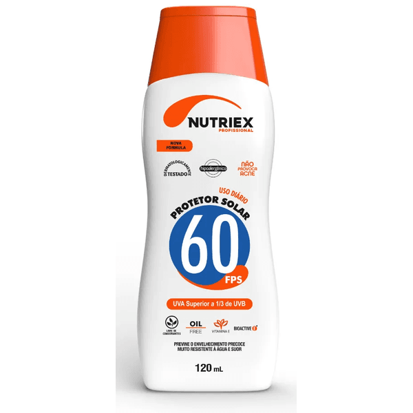 Protetor Solar Fps 60 1/3 Uva 120ml Nutriex