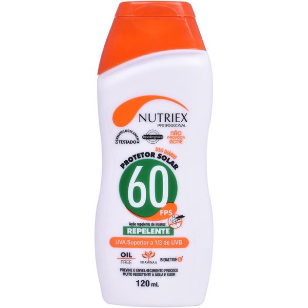  Protetor Solar Fps 60 Repelente Nutriex Profissional 120ml