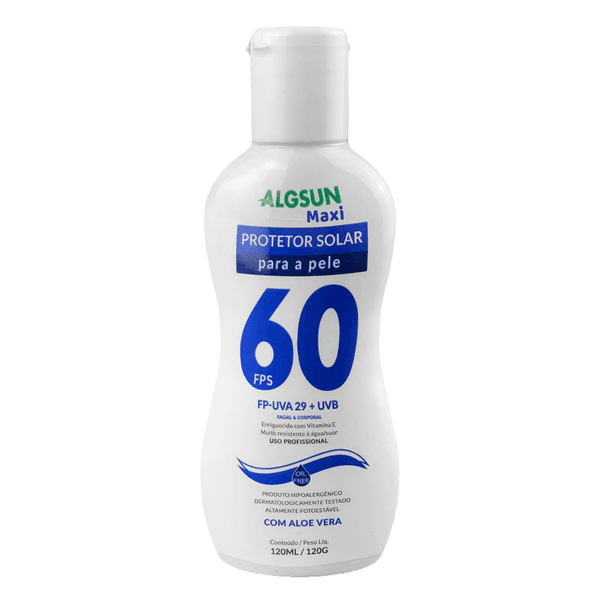PROTETOR SOLAR FPS 60 1/3 UVA 120ML ALGSUN