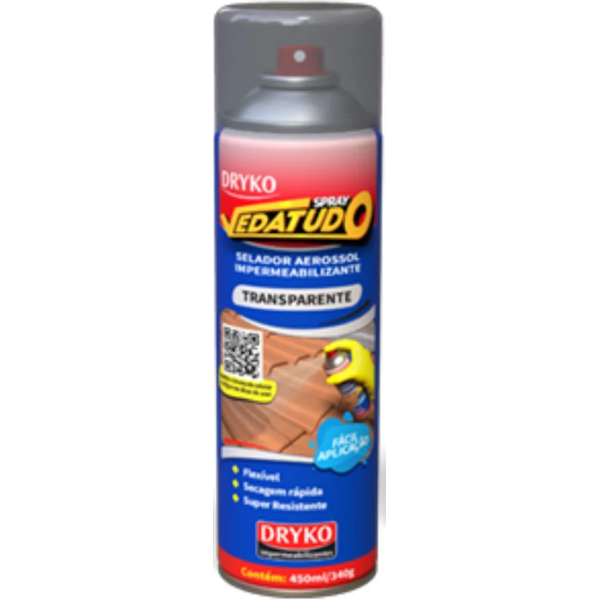 Spray Emborrachado Impermeabilizante Transparente 400ml