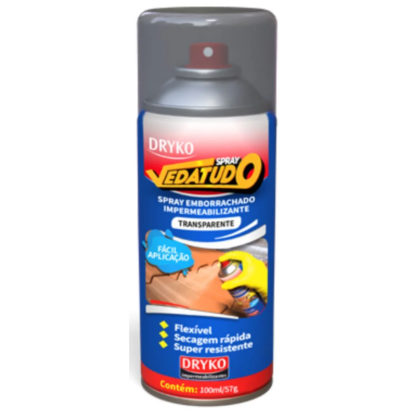 Spray Emborrachado Impermeabilizante Transparente 100ml