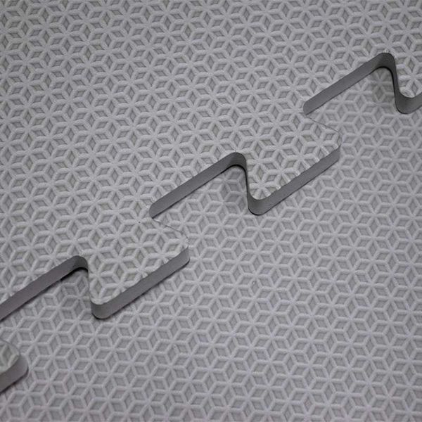 Placa EVA Tatame 100 x 100 x 2cm Cinza Claro