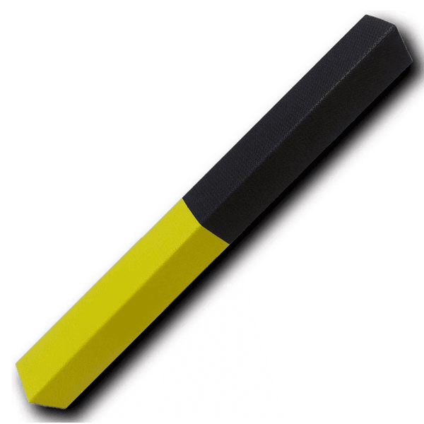 Cantoneira Preto/amarelo 1m x 10cm x 0,10 Ad