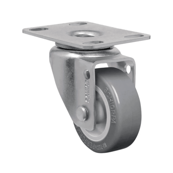 Rodizio Giratório PVC L12 75mm para até 60kg Schioppa GL 312 BP 60KG