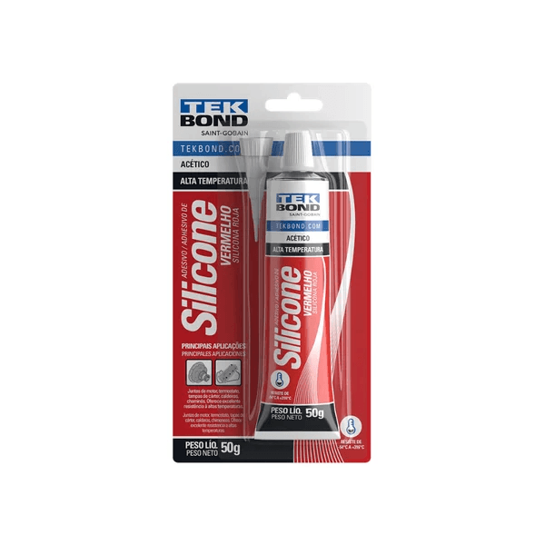Silicone Vermelho Alta Temperatura 50gr