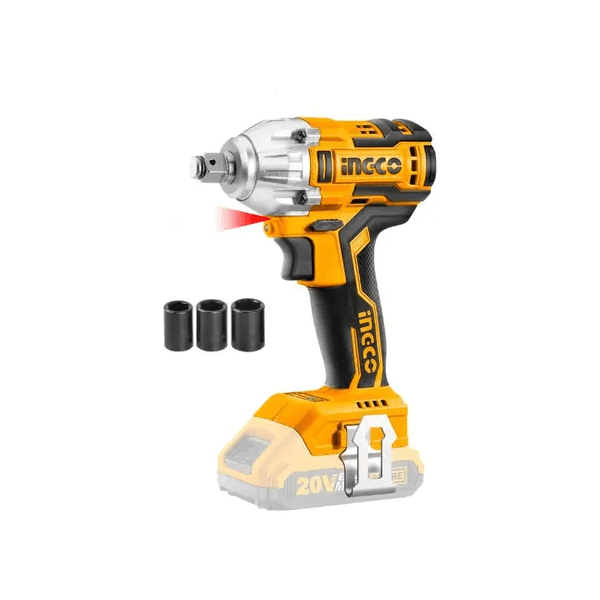 Chave de Impacto Ingco 300 Nm Enc Quadrado 1/2pol a Bateria 20v (nao Acompanha) Linha P20s