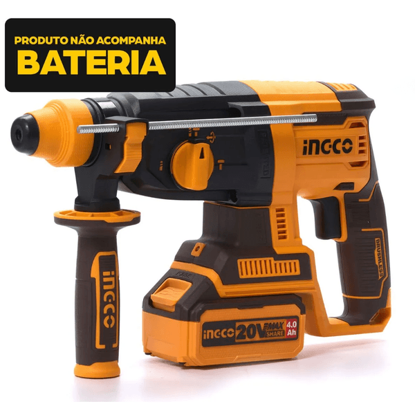 Martelete Rotativo Brushless Ingco 2j Sds Plus a Bateria 20v Linha P20s