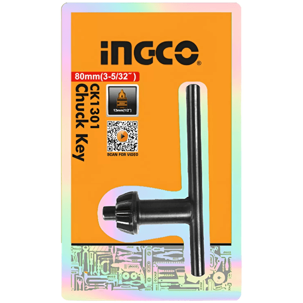 Chave para Mandril Ingco 13mm (1/2 Pol). Comprimento 80mm
