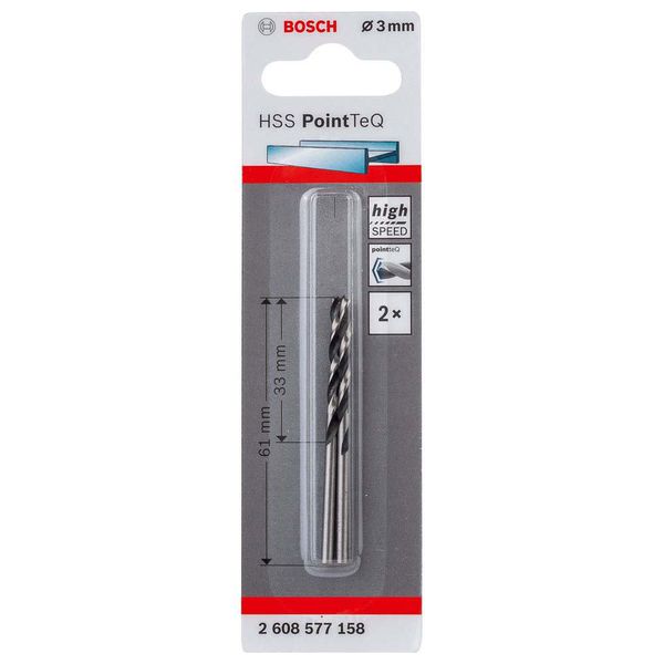 Broca Hss Pointteq 3.0mm 2pcs