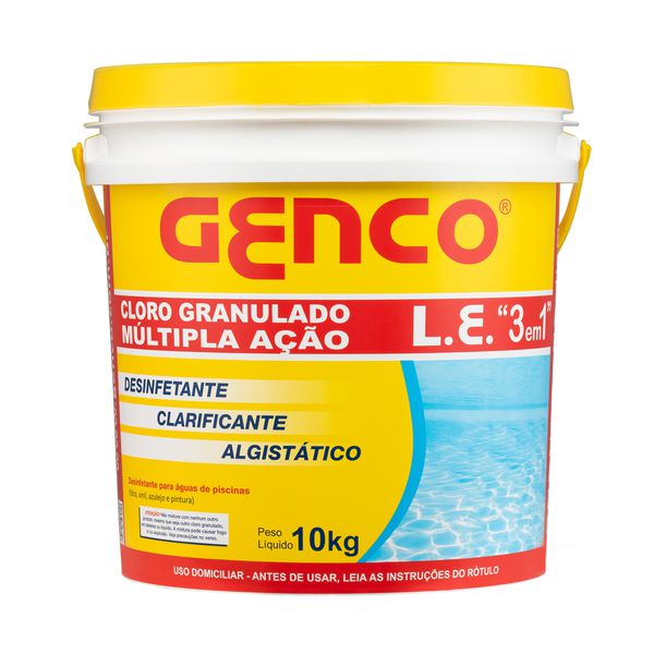 Cloro Multipla Ação 3 Em 1 Balde 10kg