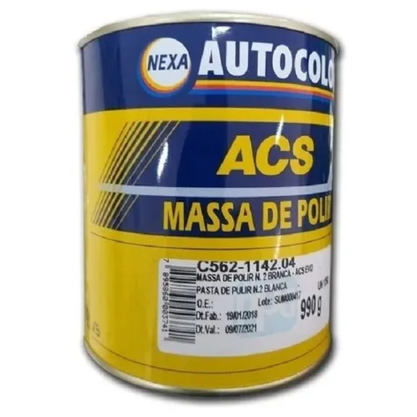 MASSA P/POLIR Nº2 BRANCA AUTOCOLOR 0,9L