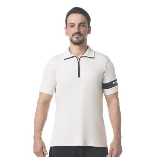 Polo Masculina - Cinza