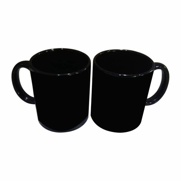 Caneca de Cerâmica 100% preta 325ml