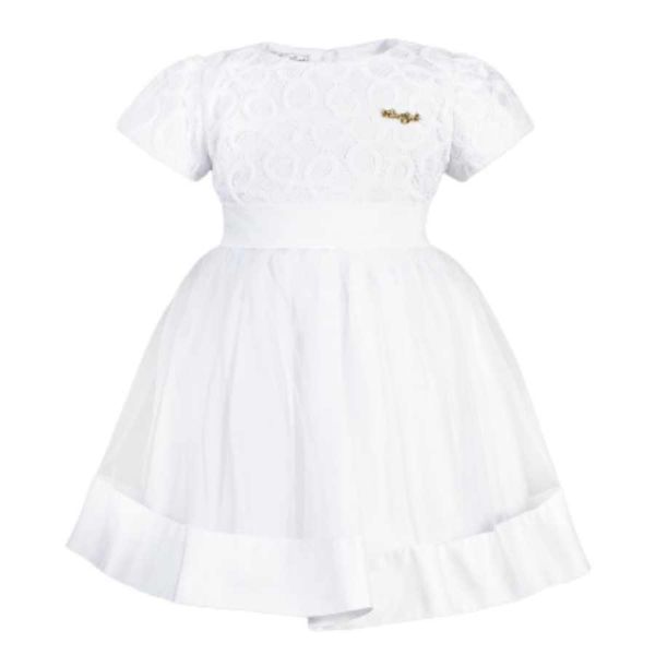 Vestido Batizado Renda e Tule