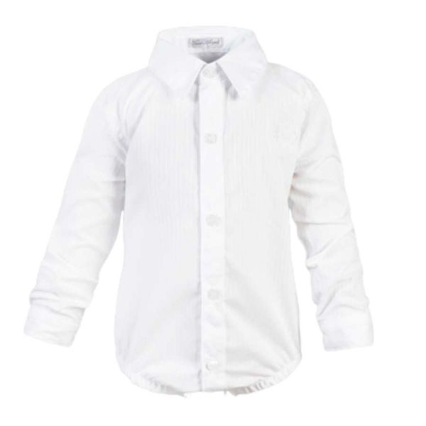 Body Camisa Branco Manga Longa