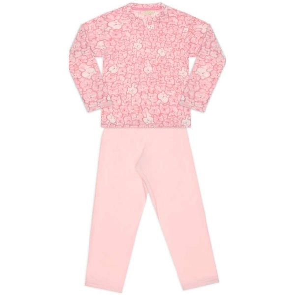 Pijama Soft 2 Peças Ursinhas Rosa