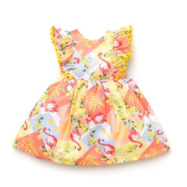 Vestido Infantil Jardim - Amarelo