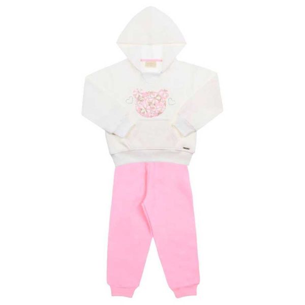 Conjunto Moletom Bebê Feminino Ursinha