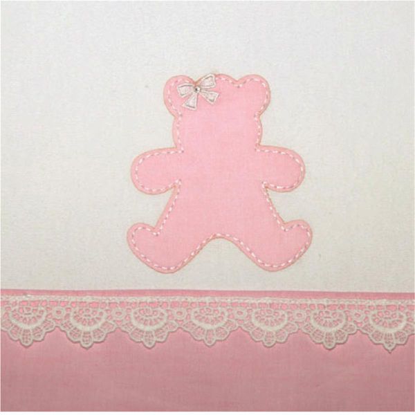 Capa Para Carrinho Urso Rosa