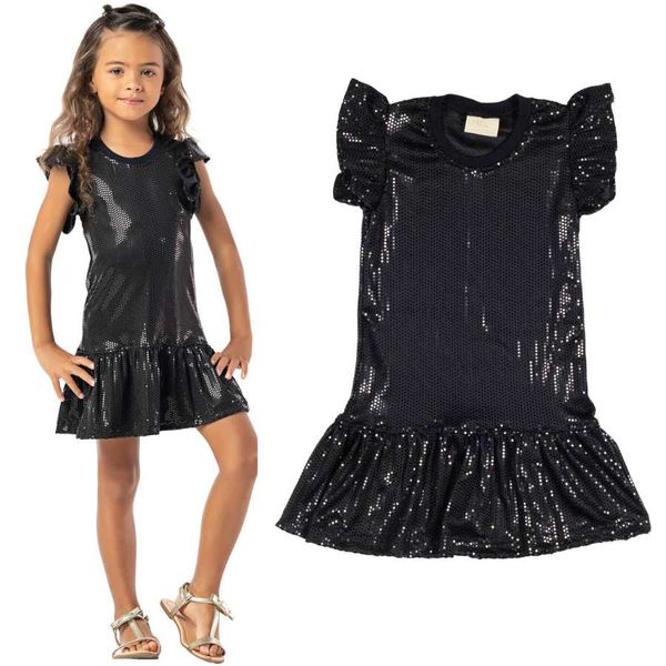 Vestido Paetê Preto