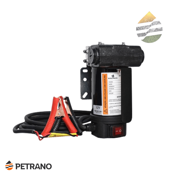  Bomba 12V 40L/MIN Palhetas 155W Para Diesel Sem Filtro e Espigão