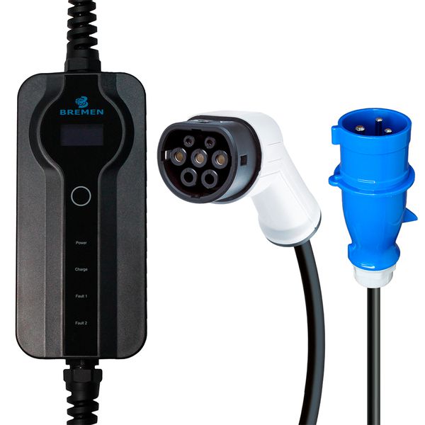 Carregador Portátil para Carro Elétrico Tipo 2 2P+T 32A - Bremen