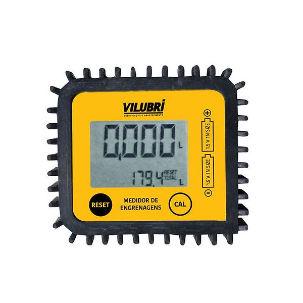 Medidor Digital de Engrenagem 1/2" BSP Vazão até 30L/min