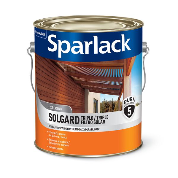 Verniz Solgard Triplo Filtro Solar Brilhante 3,6L Sparlack