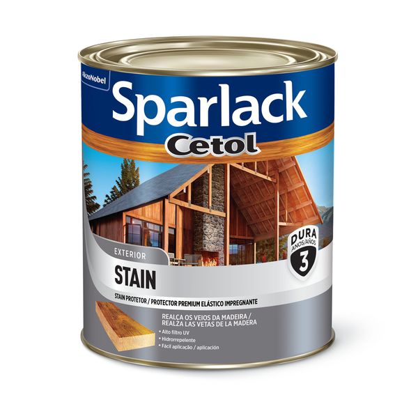 Verniz Cetol Stain Natural Acetinado 900ML Sparlack