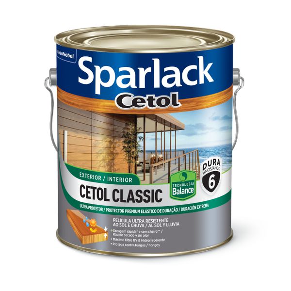 Verniz Cetol Classic Brilhante Balance Canela 3,6L Sparlack