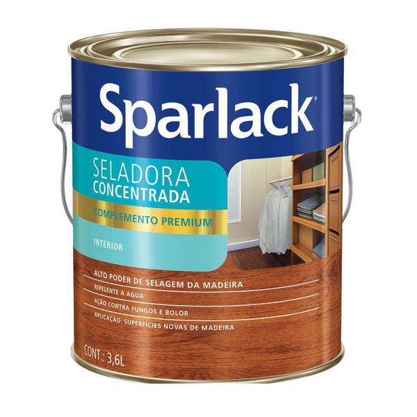 Seladora Para Madeira Concentrada Acetinado 3,6L Sparlack