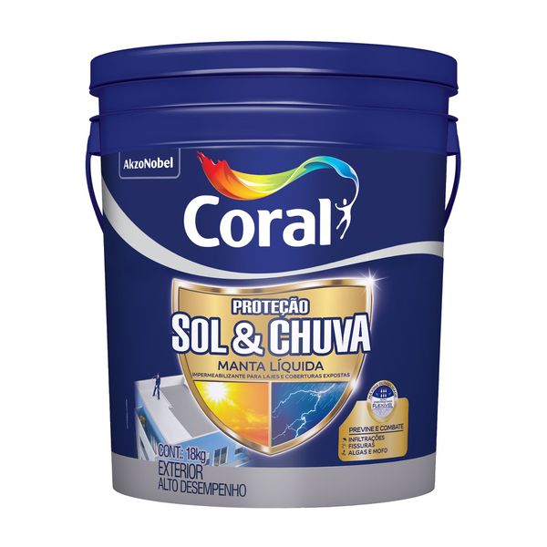 Manta Liquida Proteção Sol & Chuva 18KG Coral