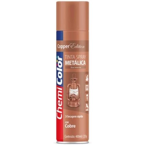 Tinta Spray Metálica 400ML/250G Chemicolor