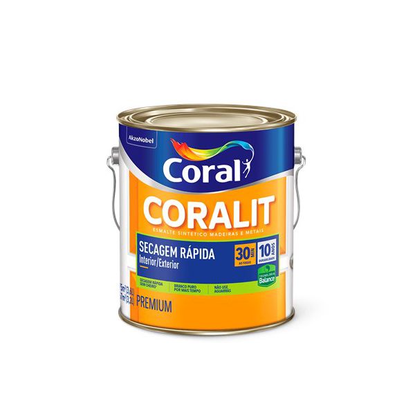 Coralit Esmalte Total Balance Fosco 3,6L Coral