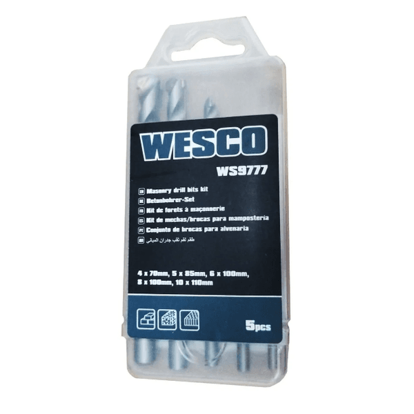 Jogo De Brocas Para Alvenaria 5PÇS Ws9777 Wesco