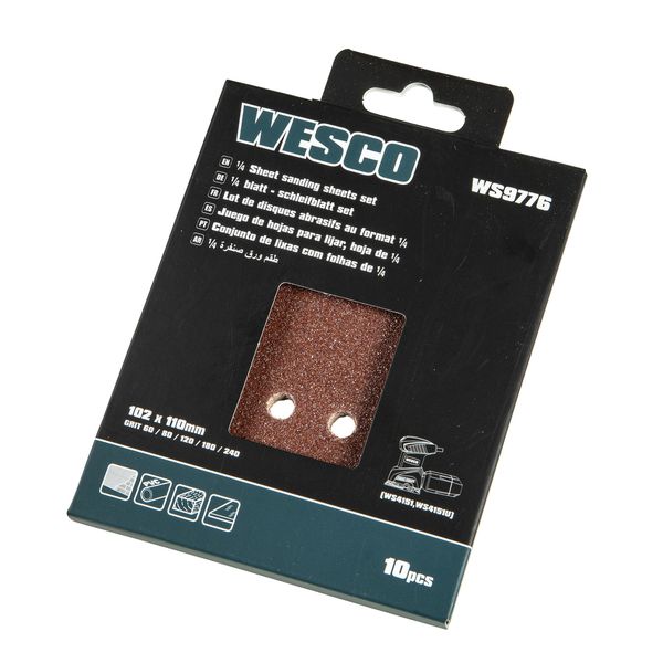 Conjunto de Lixas 10 Peças WS9776 WESCO