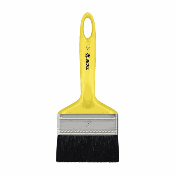 Trincha Para Pintura Filamento Sintético Preto 519 4'' Tigre