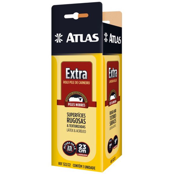 Rolo Extra Pele De Carneiro 23cm Atlas