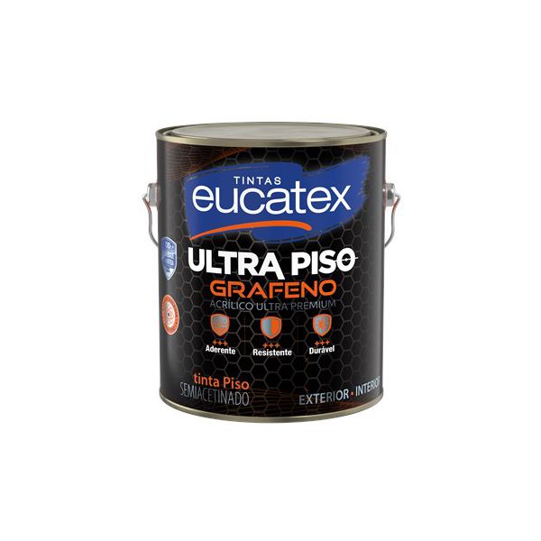 Tinta Acrílico Ultra Piso Grafeno 3,6L Eucatex