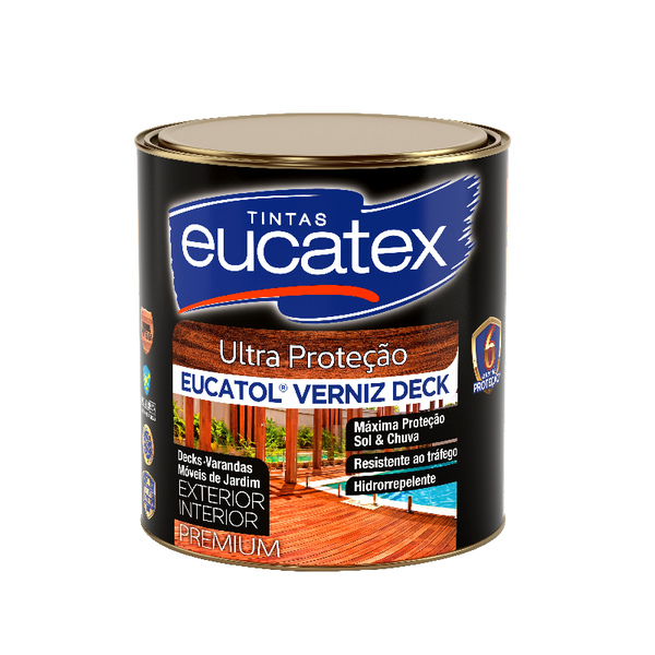 Verniz Deck Semibrilhante 900ML Eucatex