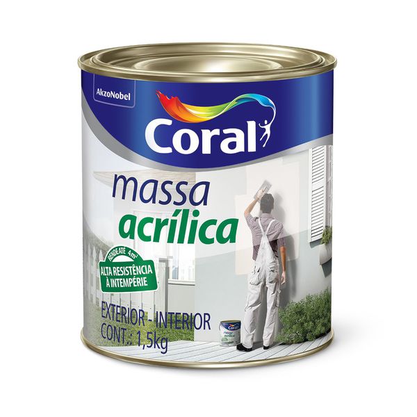 Massa Acrílica 1,5KG Coral
