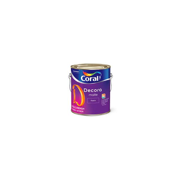 Tinta Acrílica Decora Matte Fosco 3,6L Branco Coral