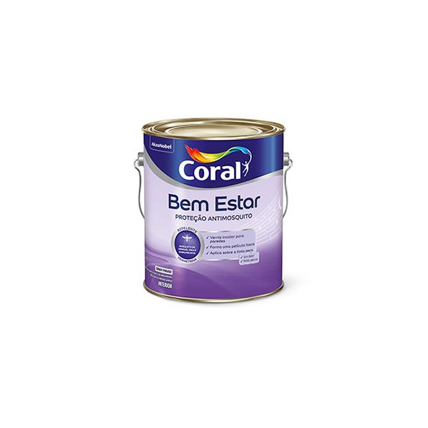 Verniz Bem Estar Proteção Antimosquito Incolor 3,6L Coral