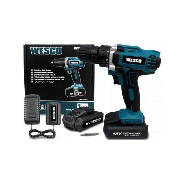 Parafusadeira/Furadeira à Bateria Litio 10MM 18V WS2972 Wesco