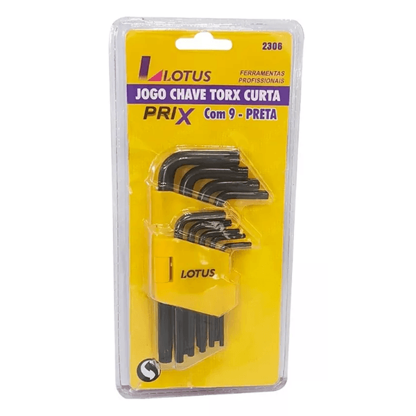 Jogo De Chaves Torx Curta 9 Peças Lotus