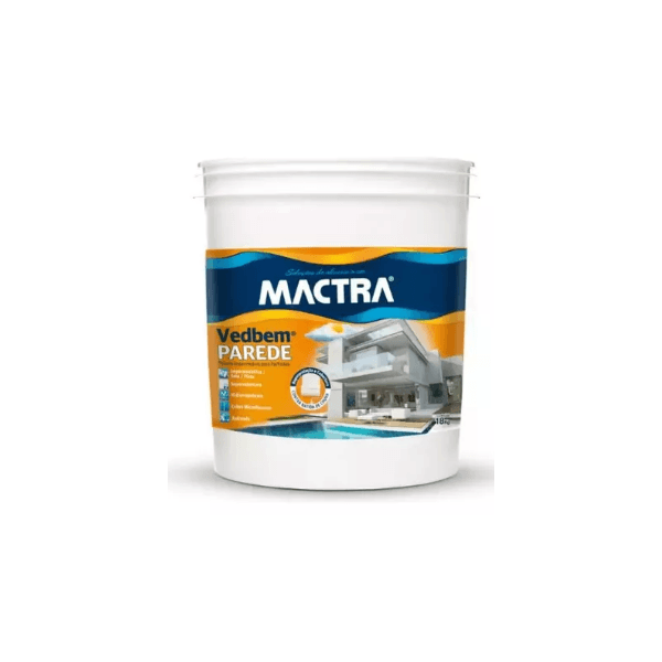 Impermeabilizante P/parede Vedbem 3,6kg Mactra 